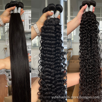 Factory 12A Grade High Quality Double Drawn Raw Virgin Cuticle Aligned Human Hair Bundles,Human Hair Extension Vendors